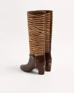 Valentino Pattie Boot In Pony-Effect Calfskin 75Mm - Image 4